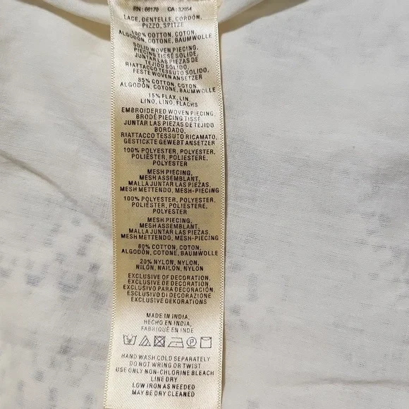 VANESSA VIRGINIA OF ANTHROPOLOGIE IVORY LACE. Size 6 - Picture 8 of 11